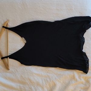 Zara knit sheer black tank- Size S